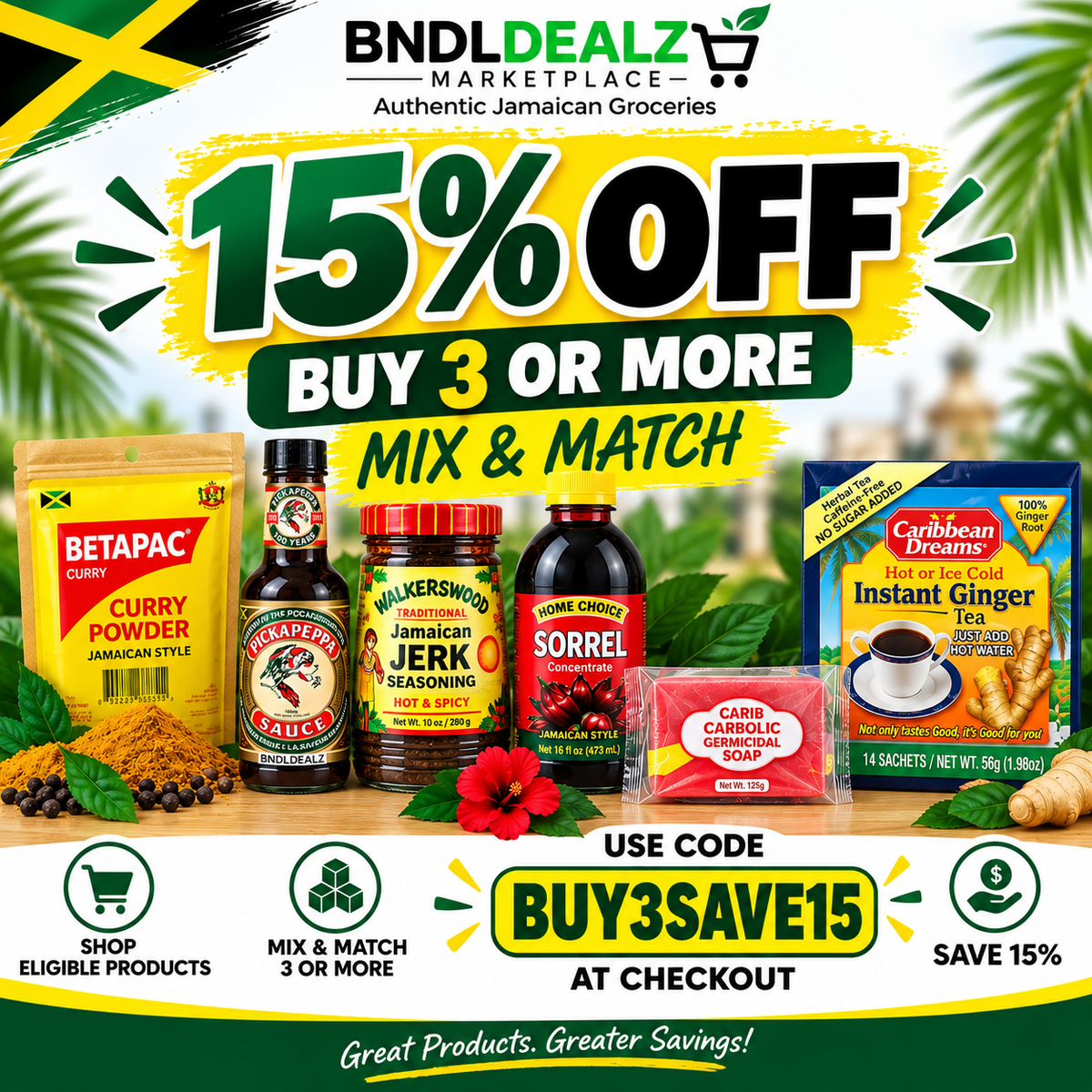 Buy 3 or More, Save 15%