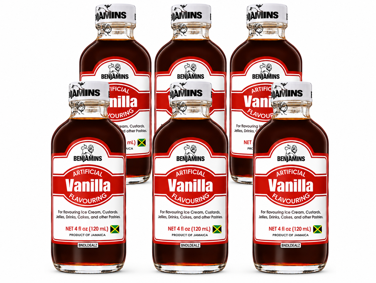 Benjamins Artificial Vanilla Flavouring 4 fl oz (120mL) | Jamaican Baking Vanilla