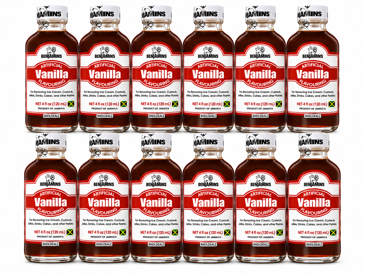Benjamins Artificial Vanilla Flavouring 4 fl oz (120mL) | Jamaican Baking Vanilla