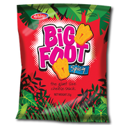Holiday Big Foot Spicy Cheese Snacks 24 Pack | 25g Individual Packs