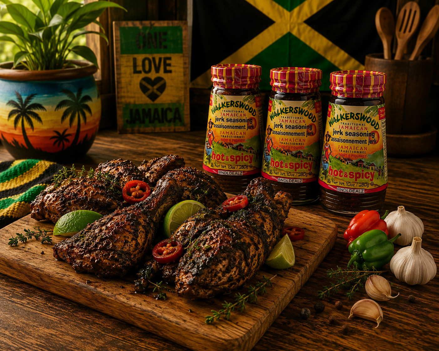Jamaican Jerk Seasoning Hot & Spicy 3 Pack