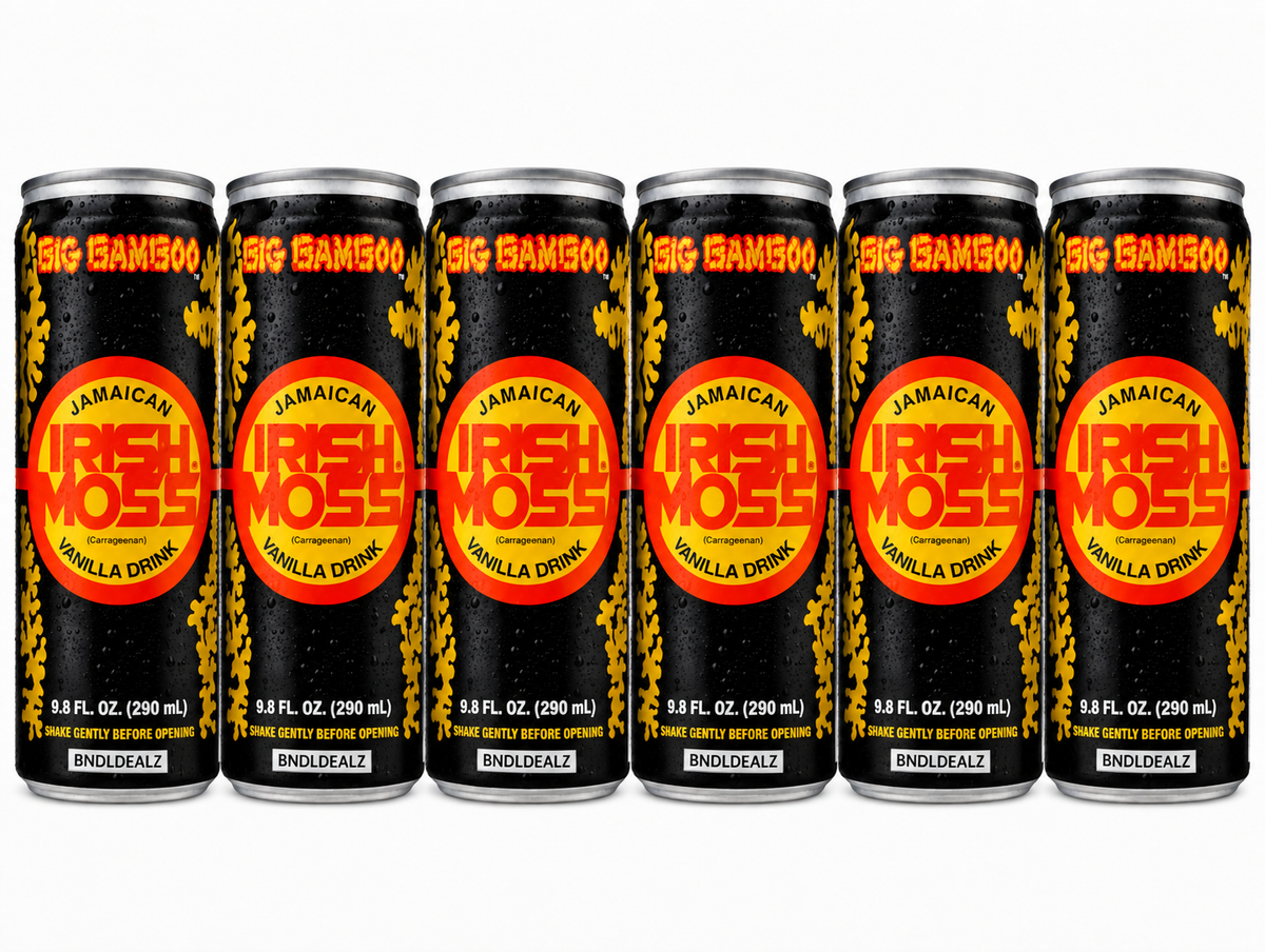 Big Bamboo Irish Moss Vanilla Drink – 6 Pack, 290mL Each | Jamaican Irish Moss