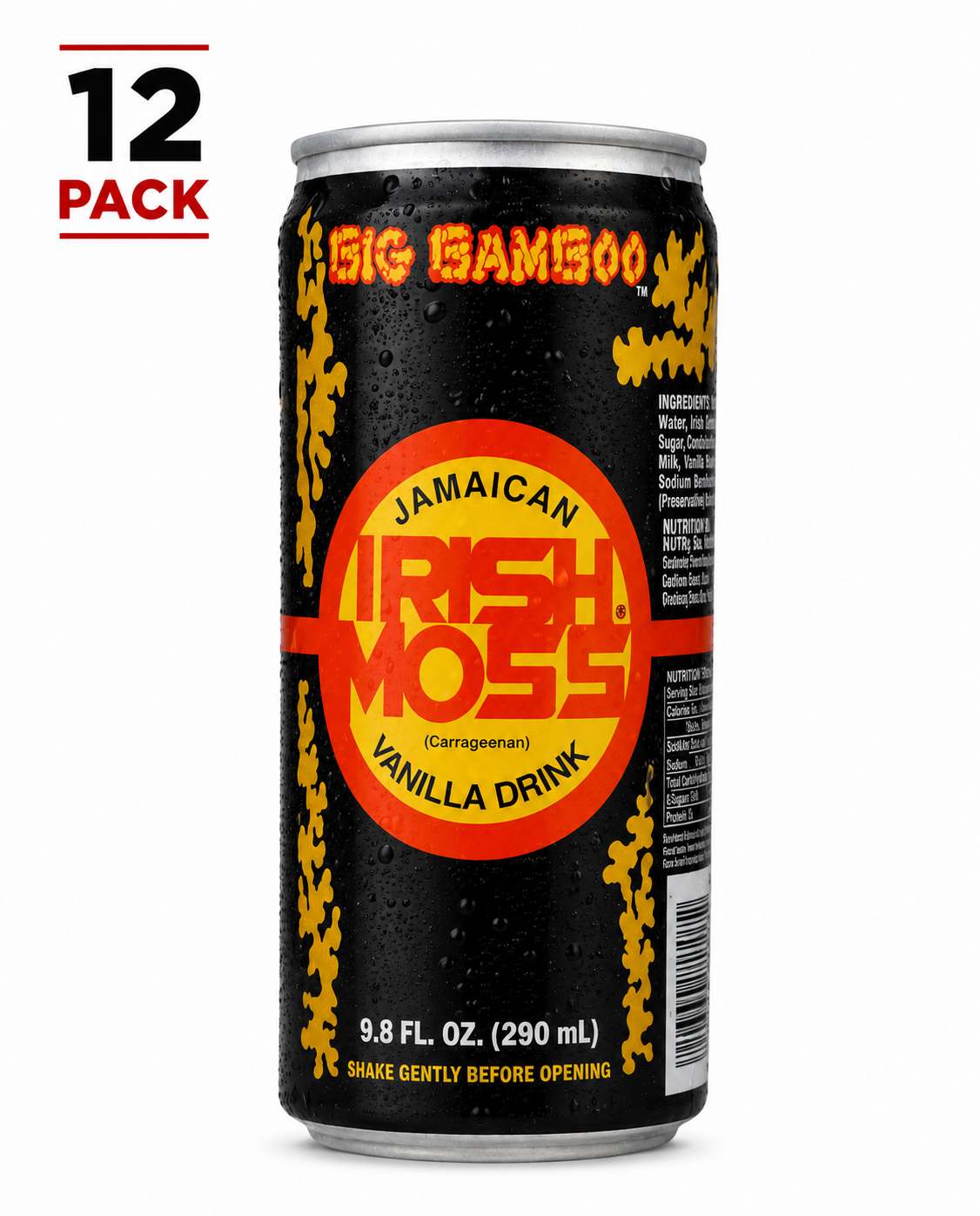 Big Bamboo Jamaican Irish Moss Vanilla Drink 12 Pack 290ml