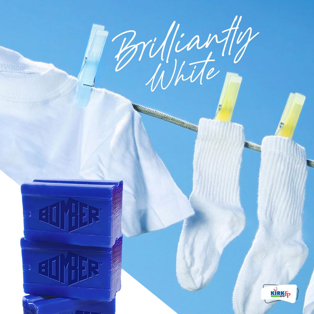 Bomber laundry soap for washing and brightening white clothes