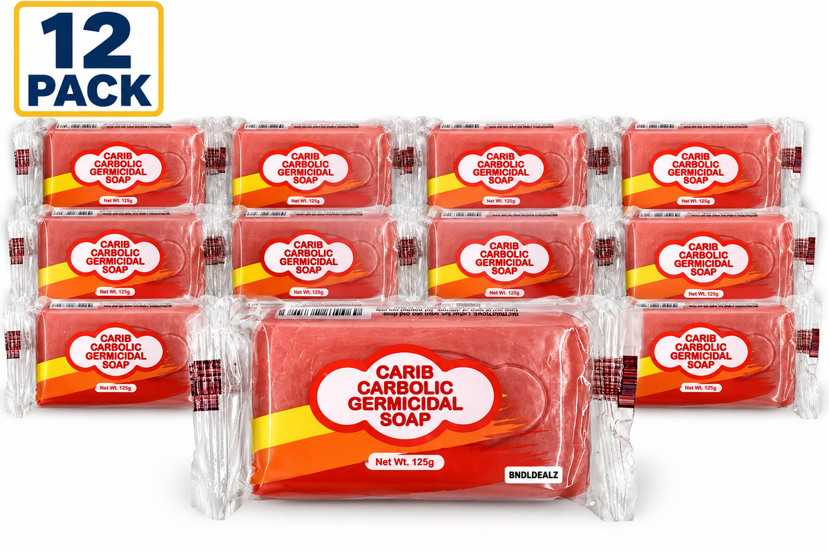 Carib Carbolic Soap 12 Pack, 125g bars, Jamaican carbolic soap