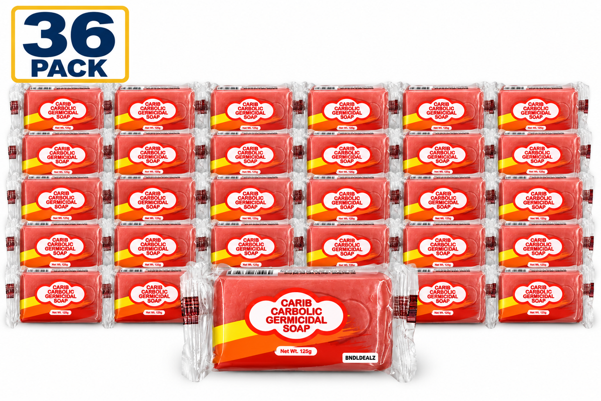 Carib Carbolic Soap 36 Pack, 125g bars, Jamaican carbolic soap