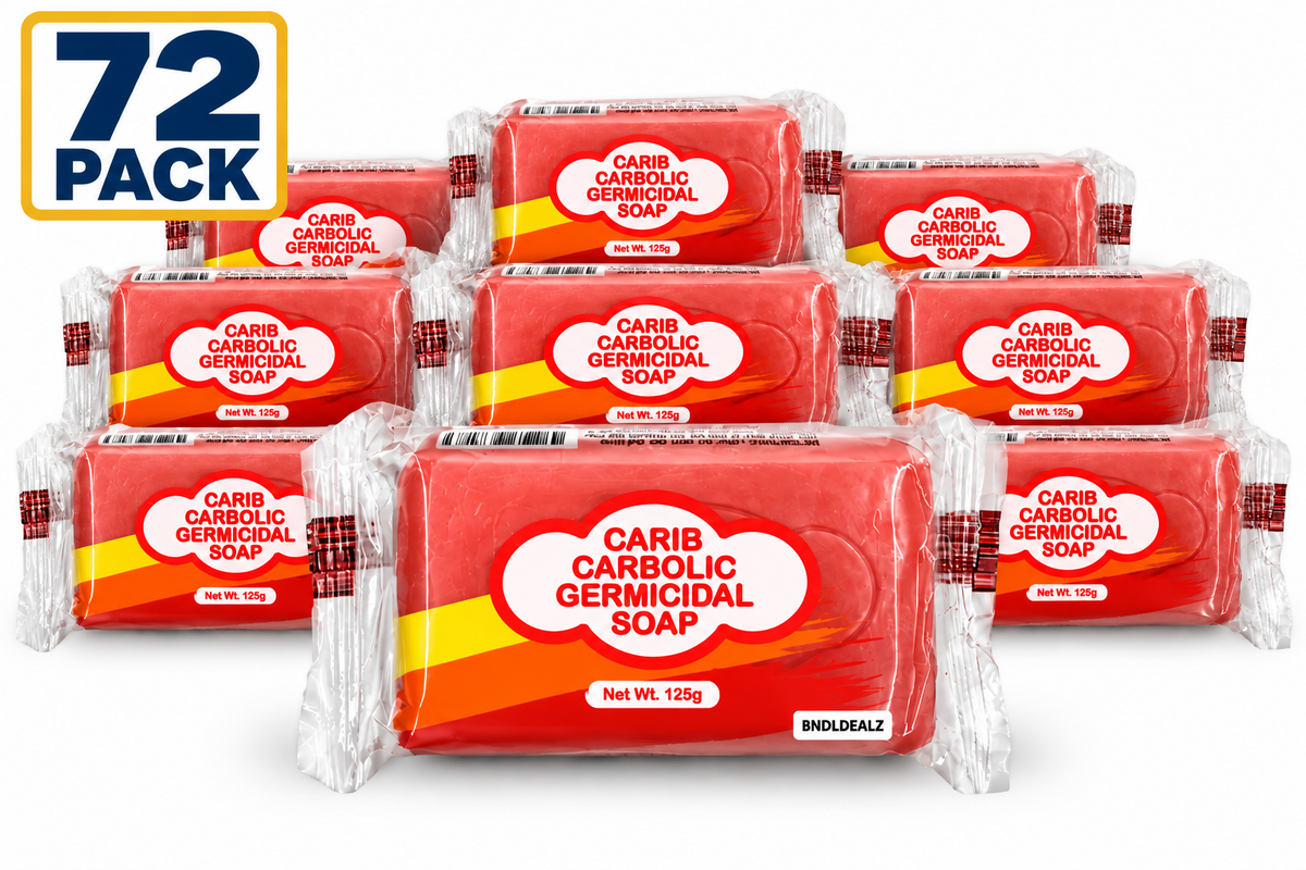 Carib Carbolic Soap 72 Pack, 125g bars, Jamaican carbolic soap
