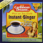 Caribbean Dreams Instant Ginger Tea Unsweetened 12 Pack | Herbal Tea 14 Sachets Each