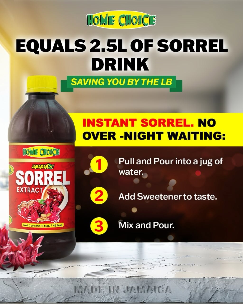Home Choice Sorrel Extract instructions for making sorrel drink