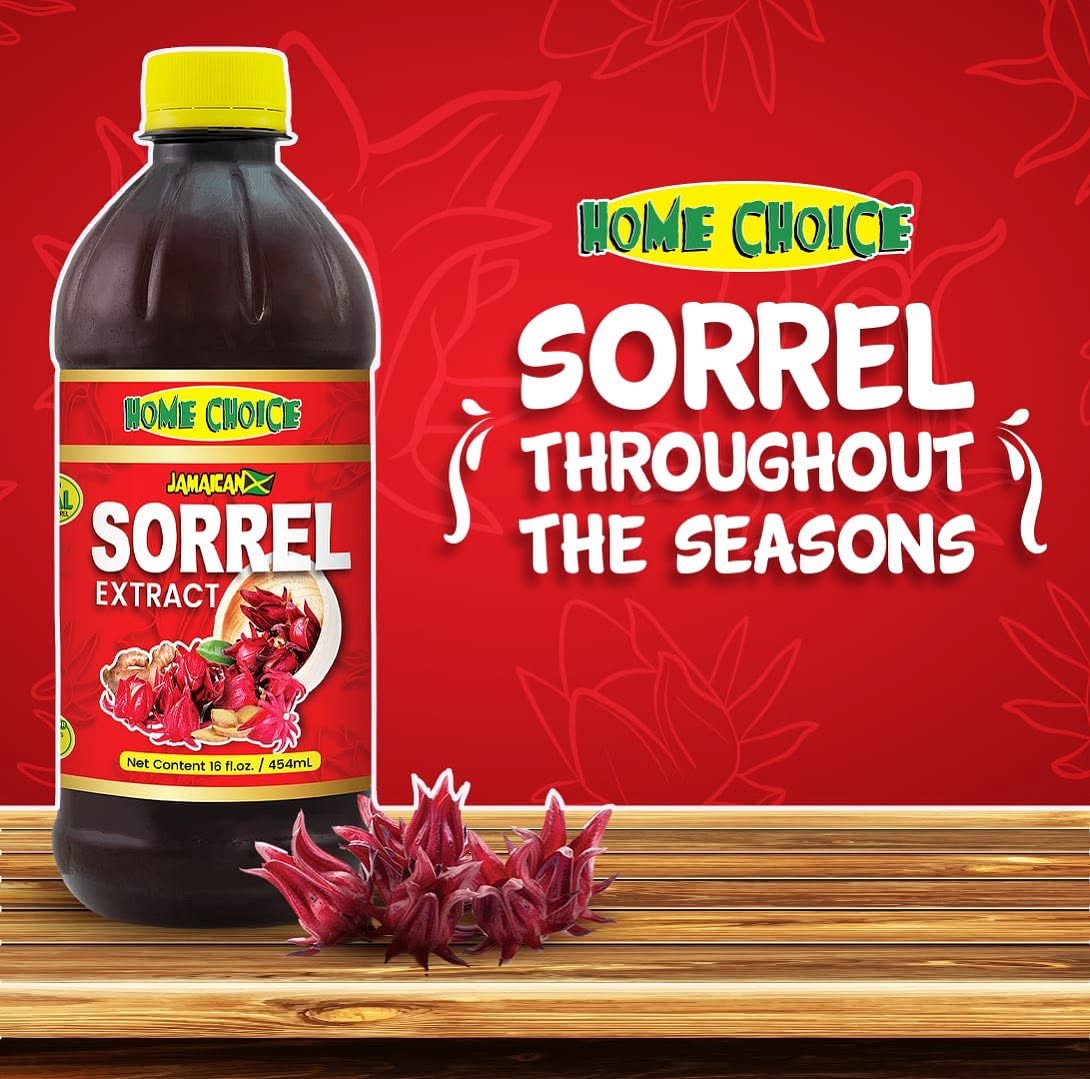 Home Choice Sorrel Extract 16 oz Jamaican sorrel drink concentrate