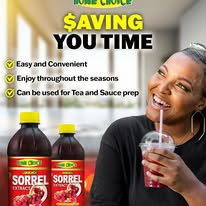 Home Choice Sorrel Extract for an easy Jamaican sorrel drink