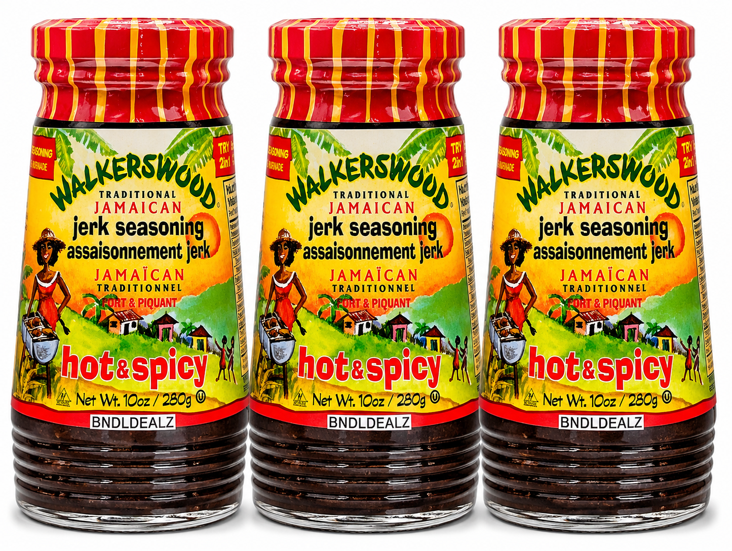 Walkerswood Jerk Seasoning Hot & Spicy 3 Pack