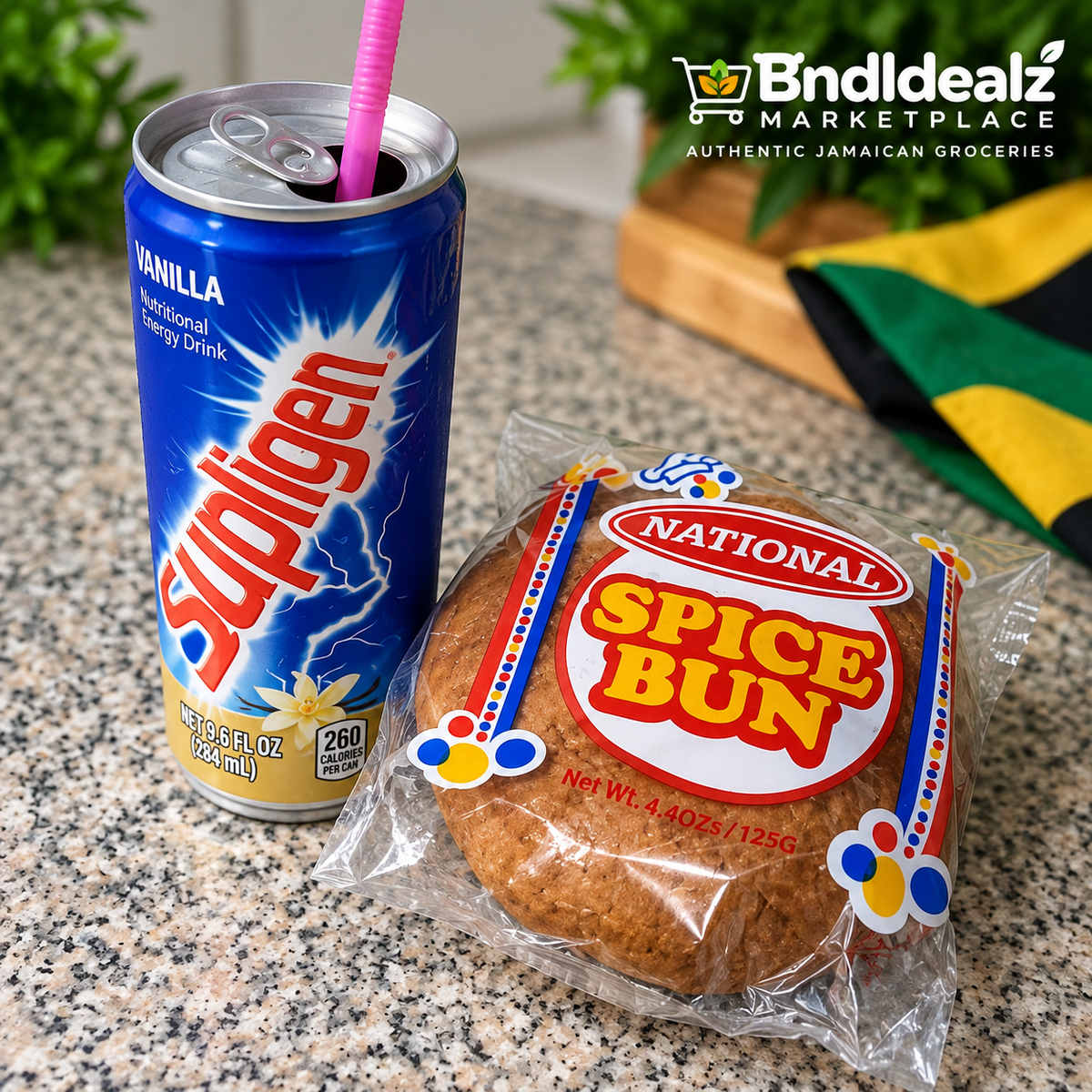 National Spice Bun 12 Pack (125g Each) | Authentic Jamaican Round Bun