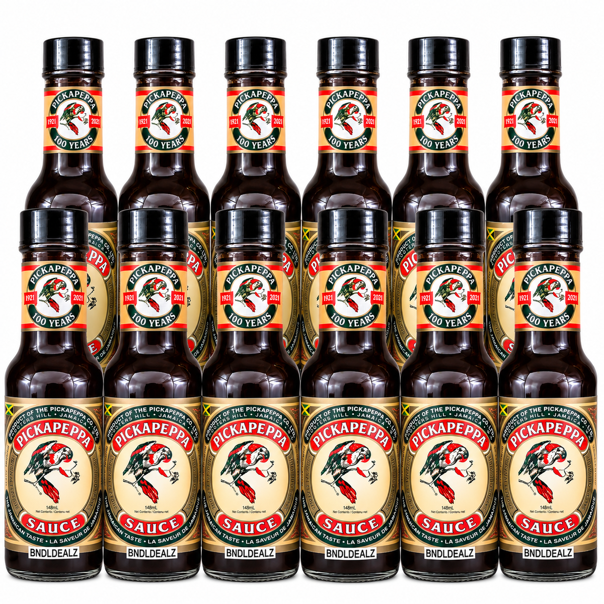 Pickapeppa Sauce Original 12 pack Jamaican sauce, 148 mL bottles