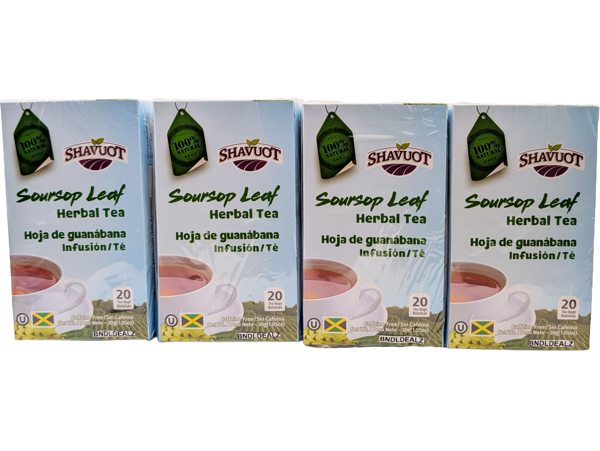 Shavuot Jamaican Soursop Leaf Herbal Tea 4 Pack