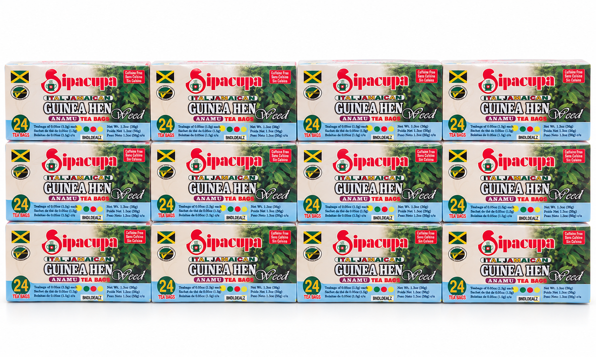Sipacupa Anamu Tea – Guinea Hen Jamaican Herbal Tea, 24 Tea Bags Each