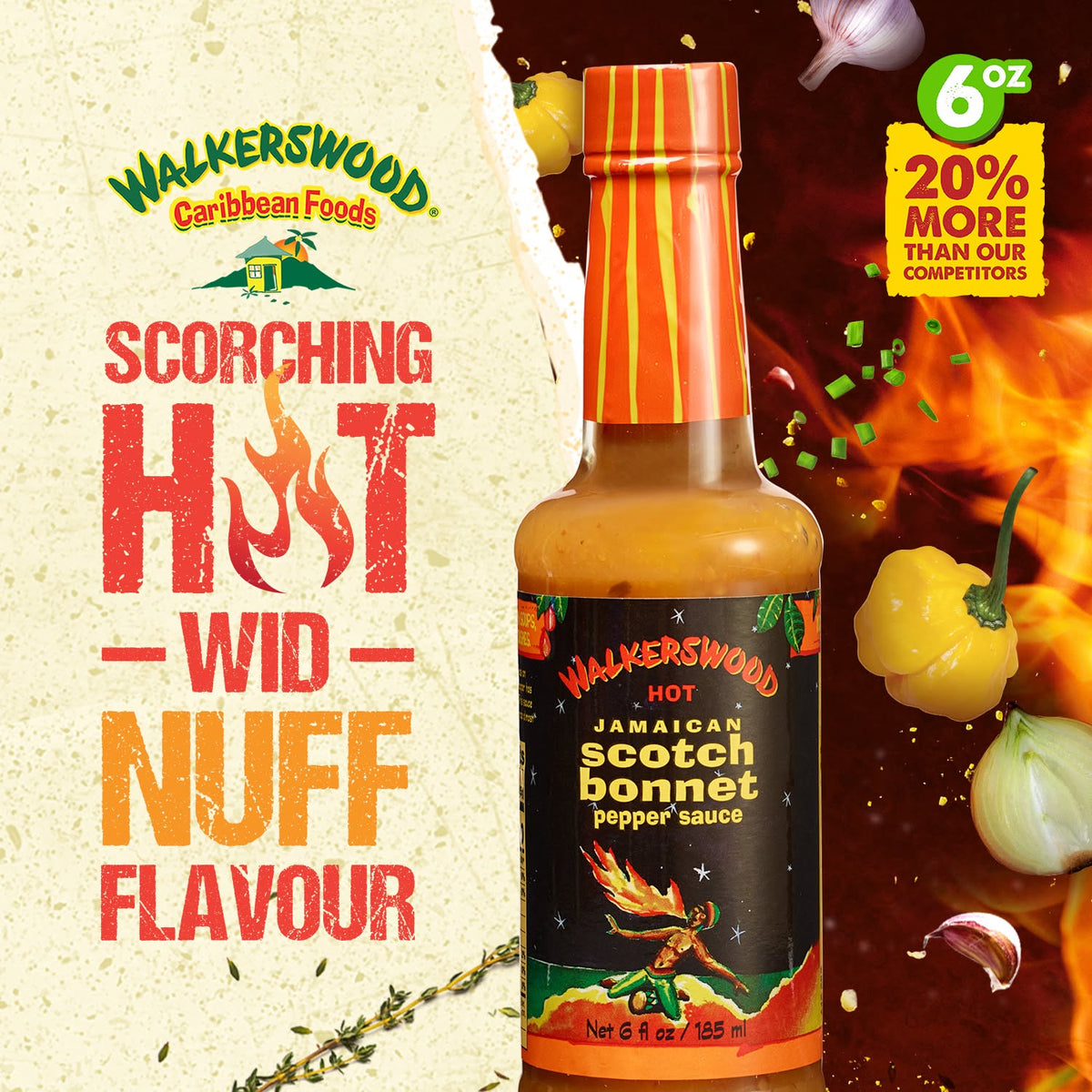 Walkerswood Scotch Bonnet Hot Pepper Sauce authentic Jamaican flavor