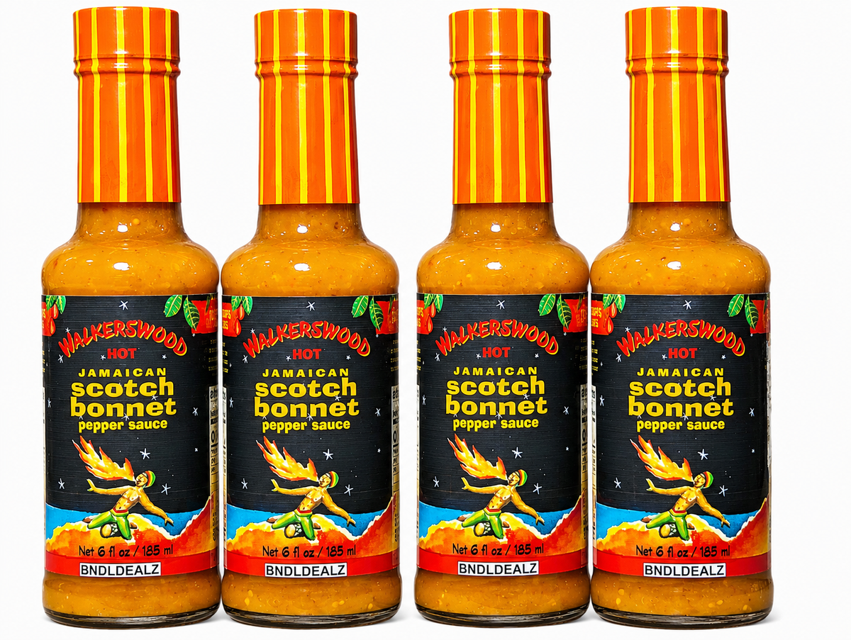 Walkerswood Jamaican Scotch Bonnet Pepper Sauce 6 fl oz 4 pack