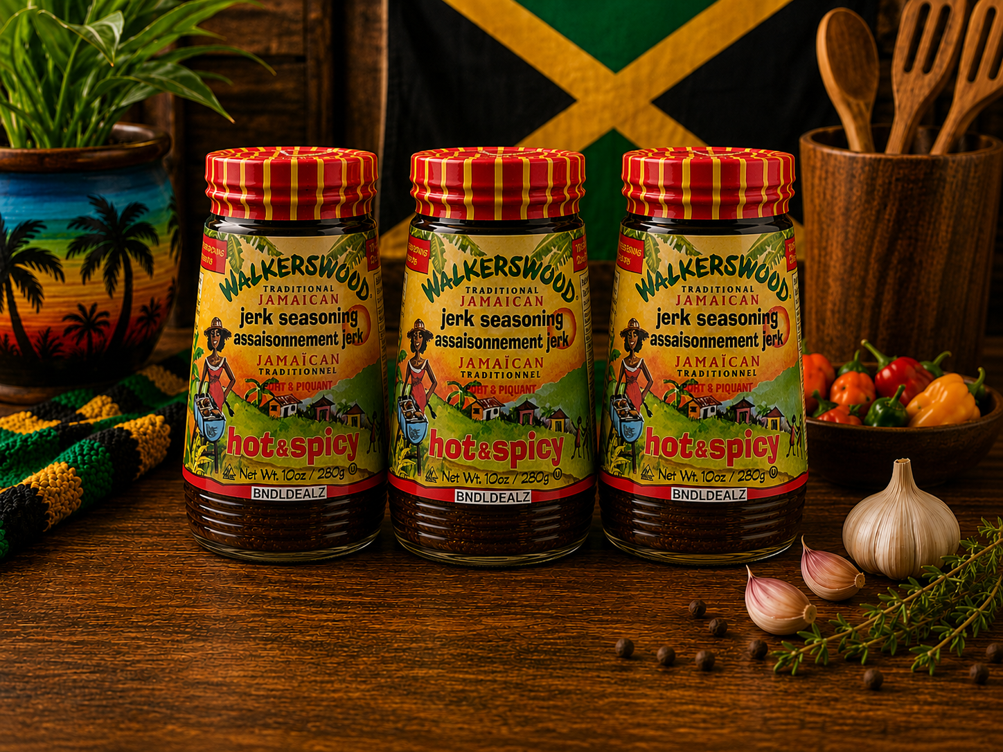 Walkerswood Jerk Seasoning Hot & Spicy 3 Pack