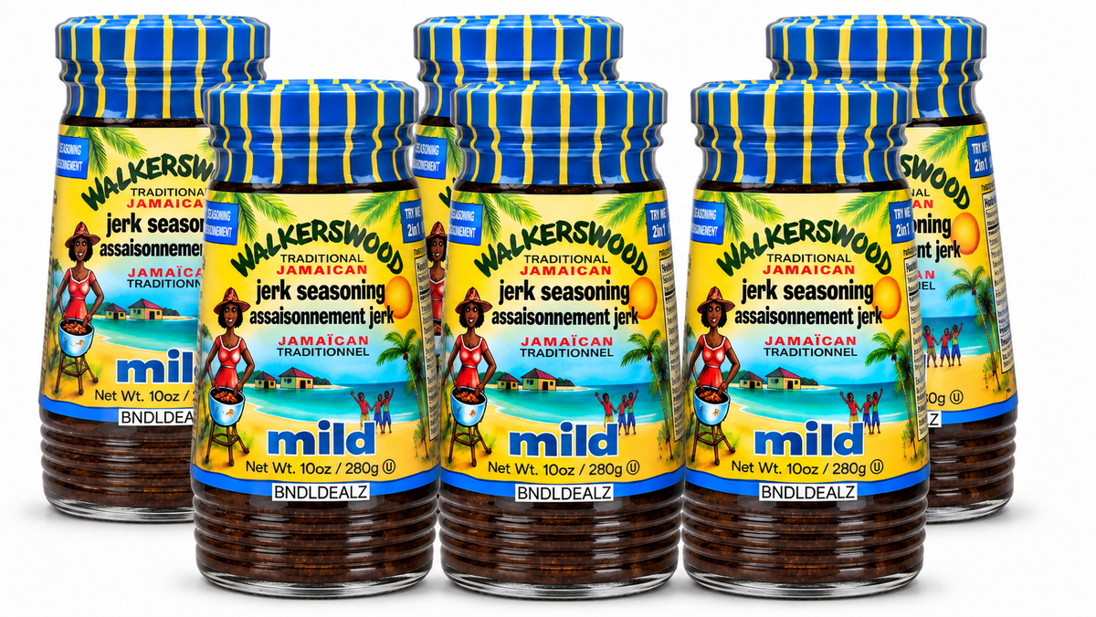 Walkerswood Jerk Seasoning MILD 6 Pack, 10 oz 280g jars