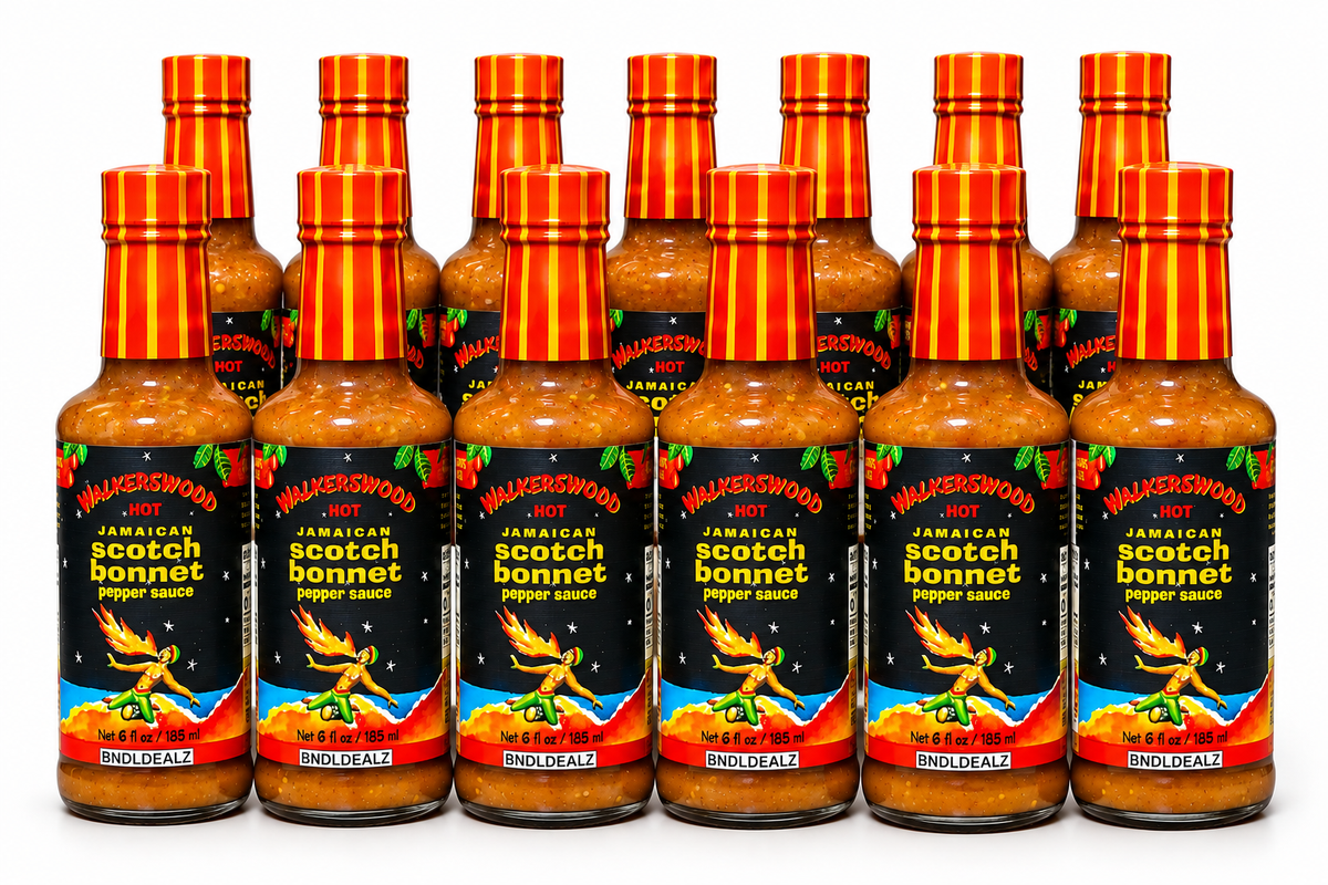 Walkerswood Scotch Bonnet Pepper Sauce 185mL 12 pack, hot Jamaican pepper sauce